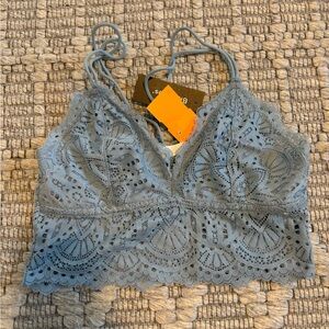 Blue notes blue bralette (NEW)